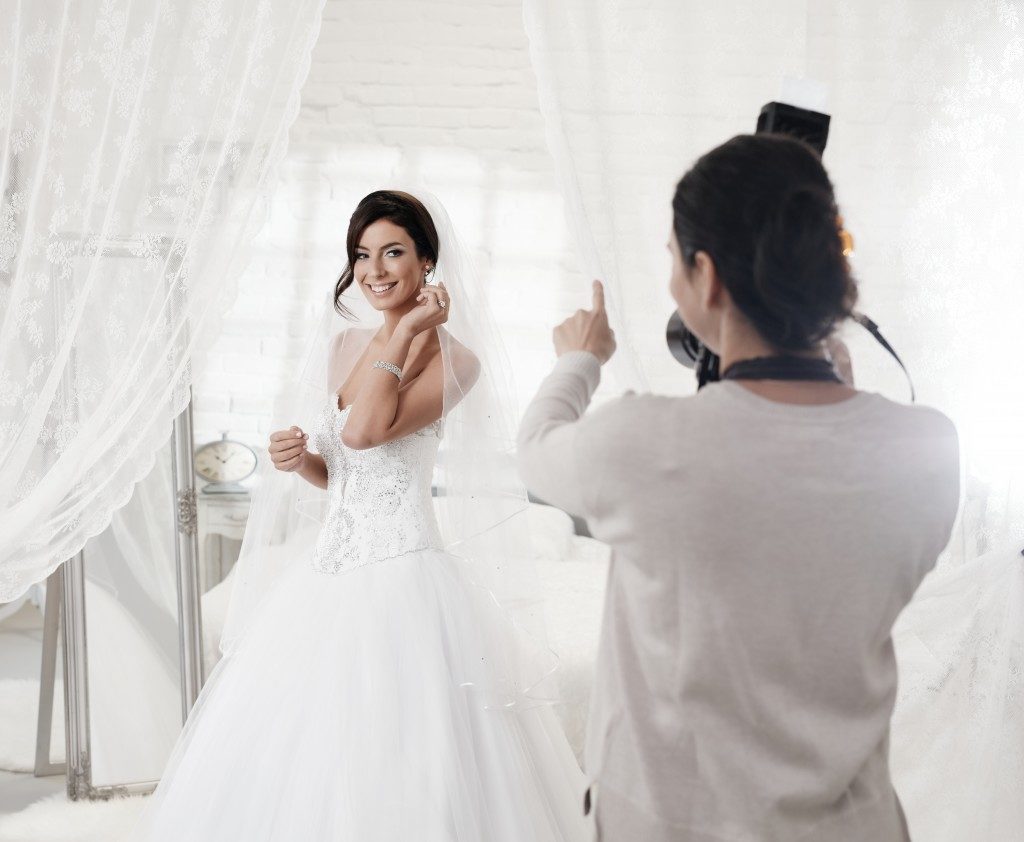 a bride's photoshoot